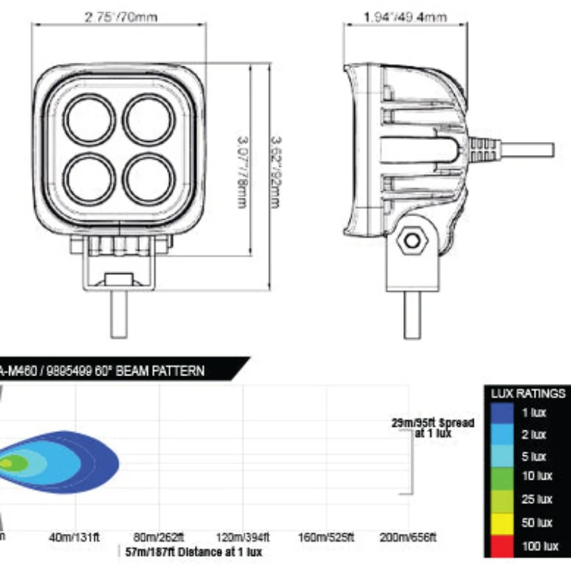 Arctic Trucks Vision X Dura 2.75" Mini LED Worklight - Image 5